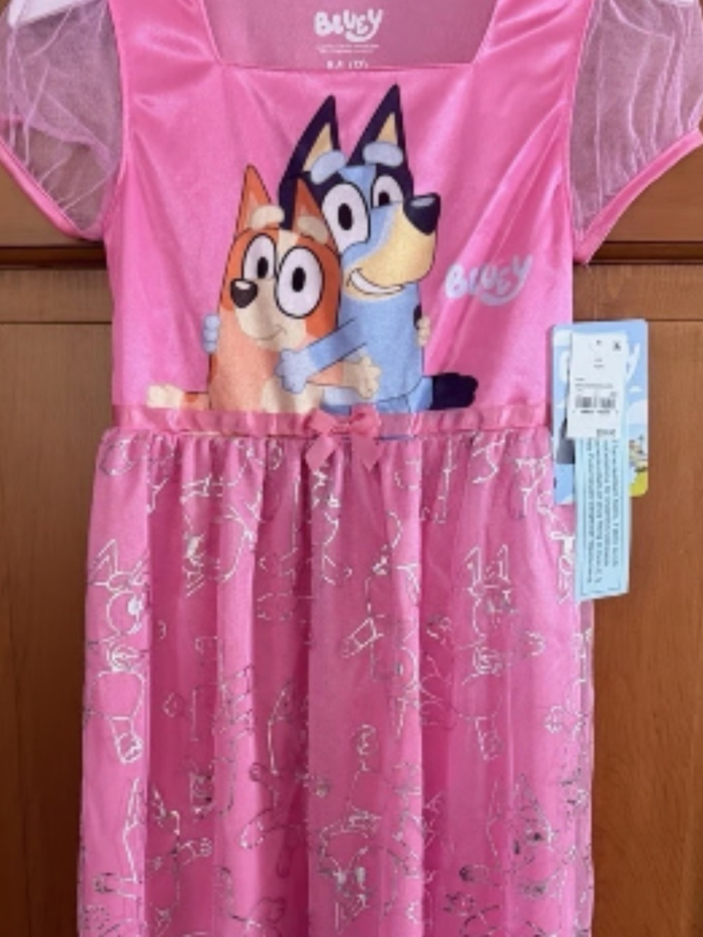 Bluey Pink Nightgown NWT size 10/12